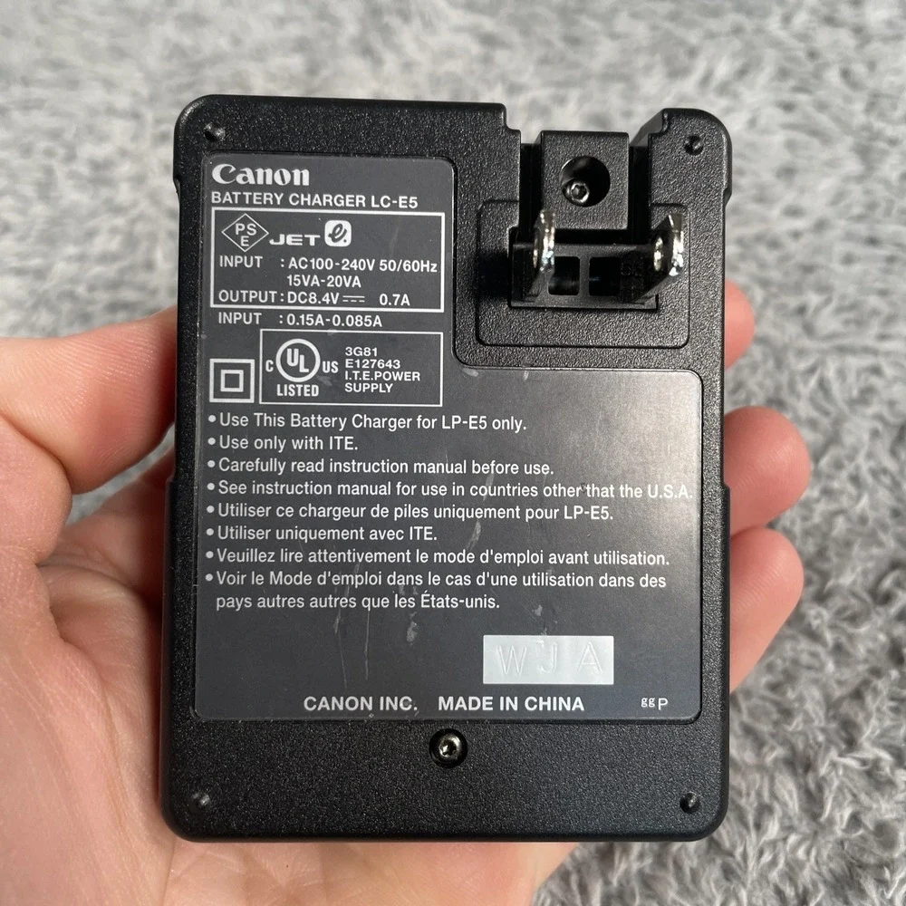 Original OEM Canon LC-E5 Battery Wall Charger TESTED Working Photography